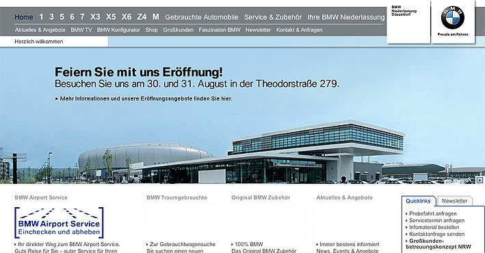 bmw homepage